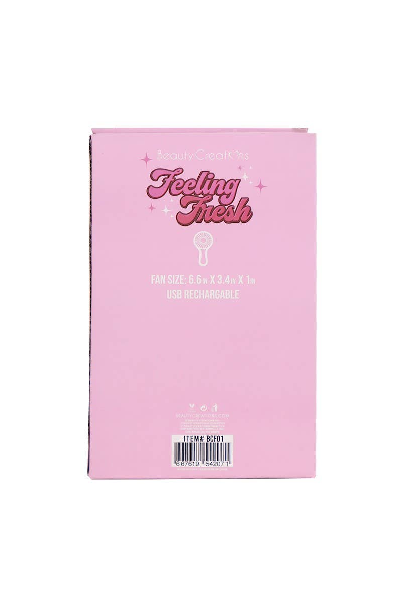 Portable Fan Feeling Fresh Pink