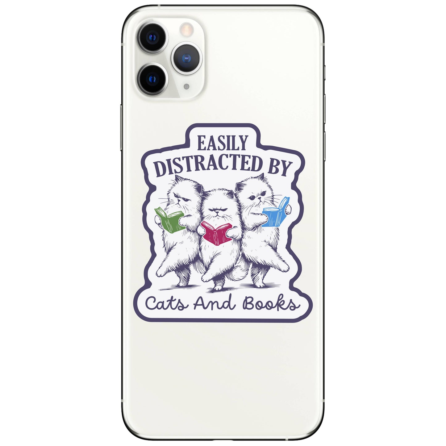 Adorable Kitty Cat Book Read High Quality Vinyl Sticker