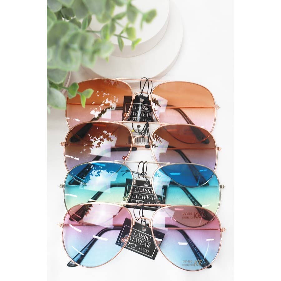Fashion Aviator Sunglasses