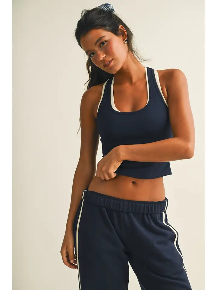Double layered racerback tank top