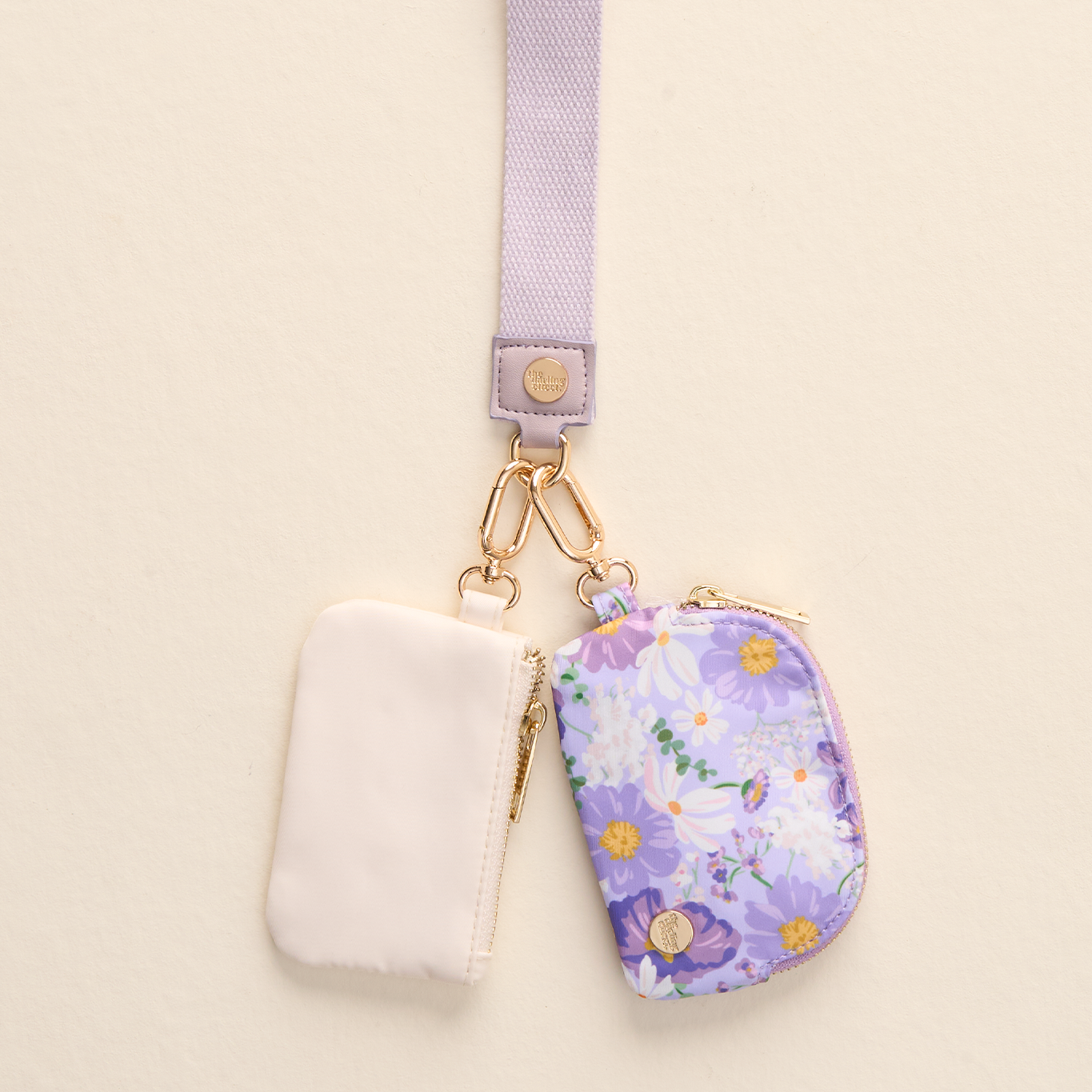Dynamic Duo Pouch Wristlet-Bouquet Beauty Purple