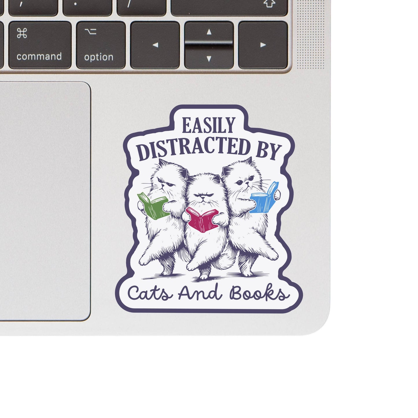 Adorable Kitty Cat Book Read High Quality Vinyl Sticker