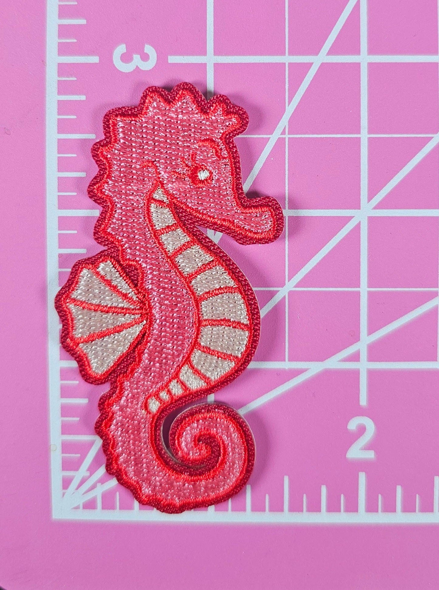 Pink Seahorse Patch