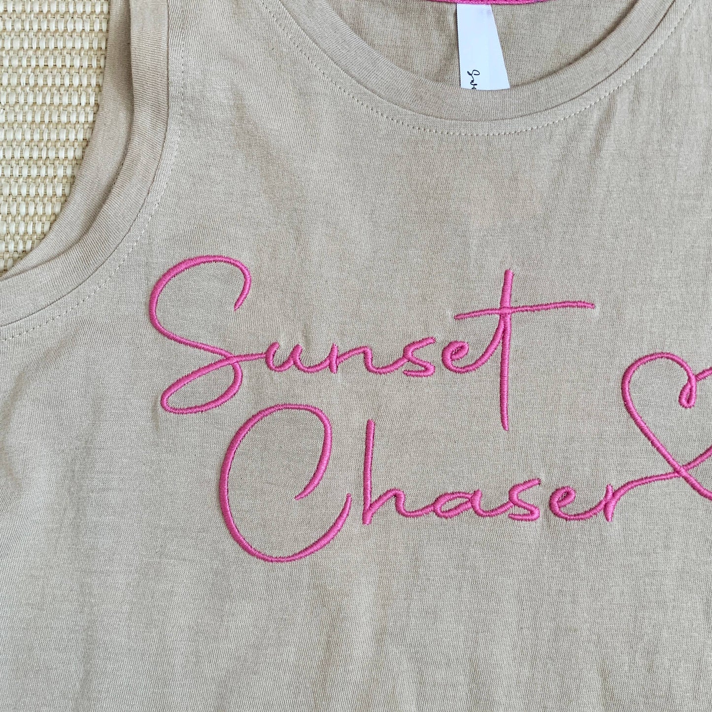 Sun Chaser Embroidery Tank