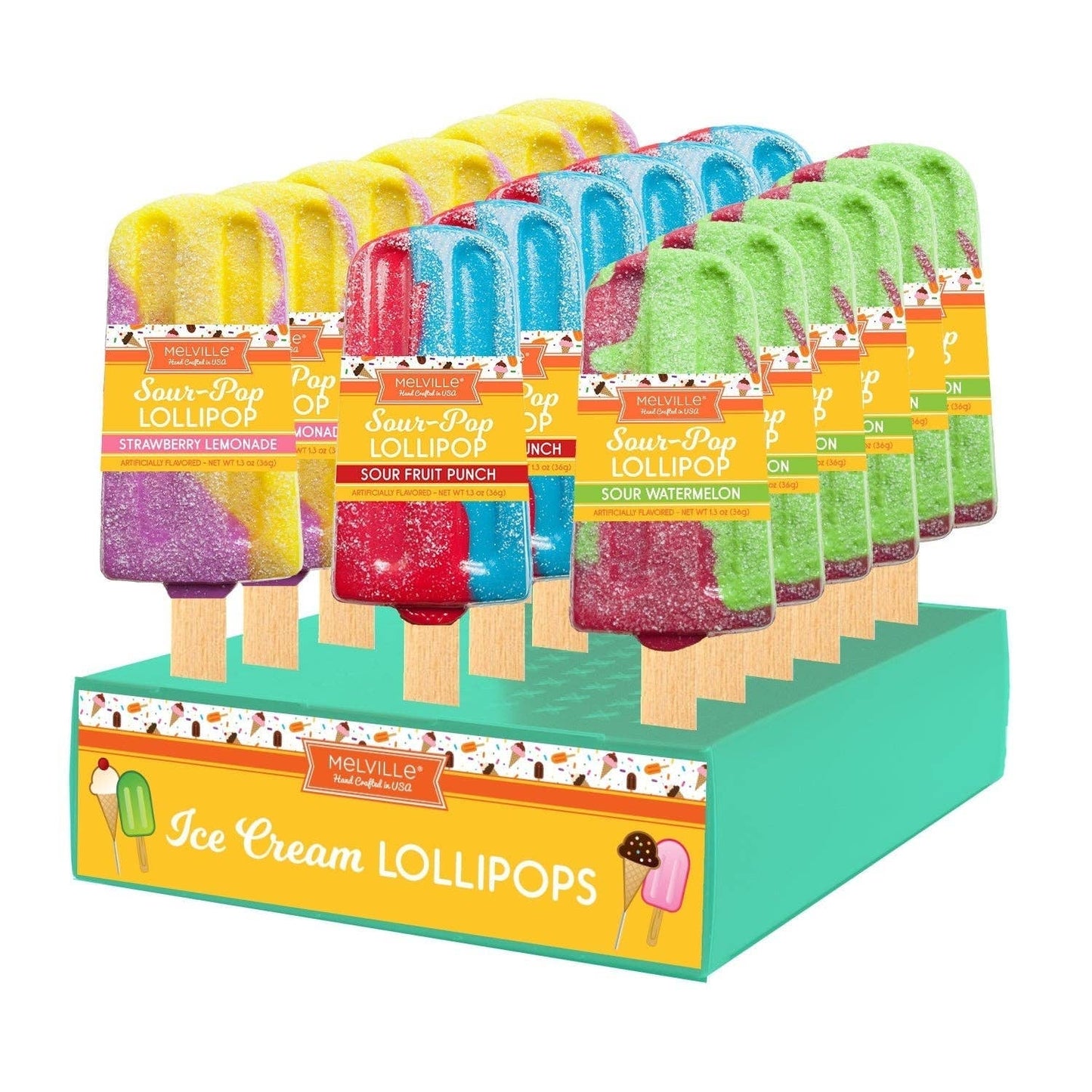Sour Pop Lollipops