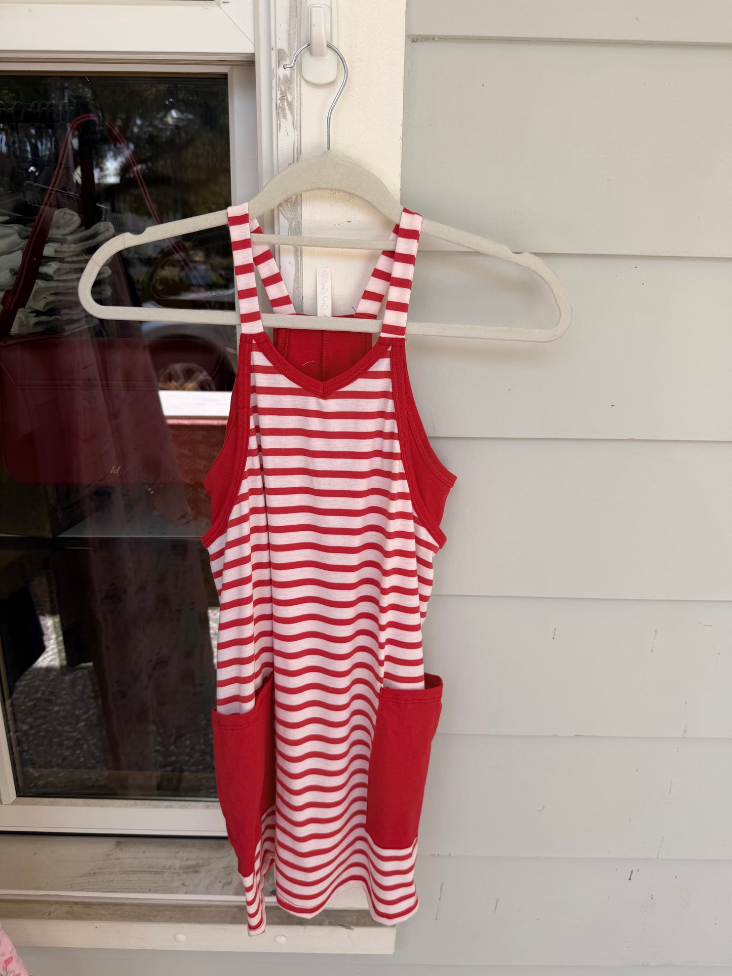 Striped Mini Dress Romper