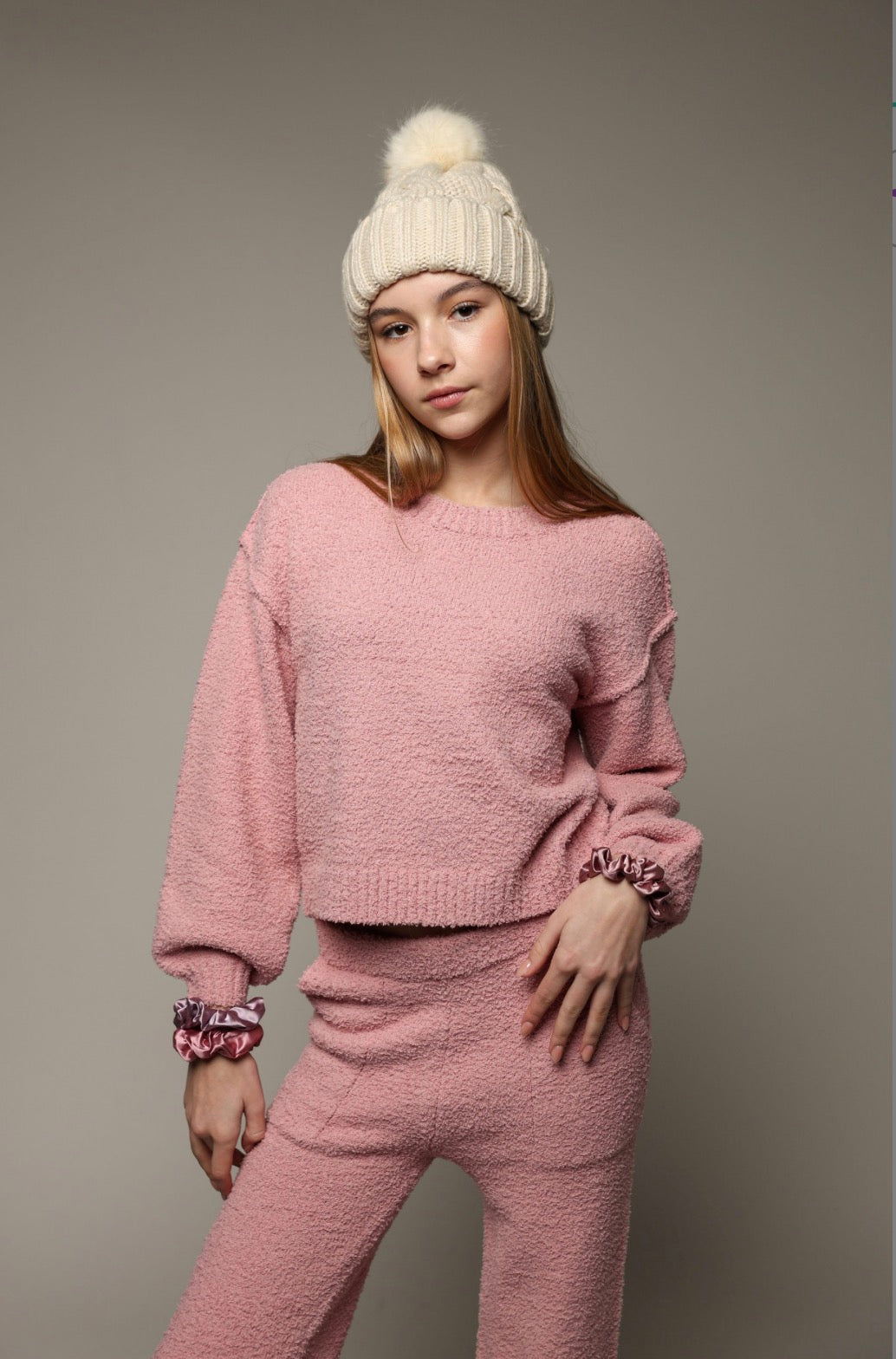 Cropped Sherpa Pullover