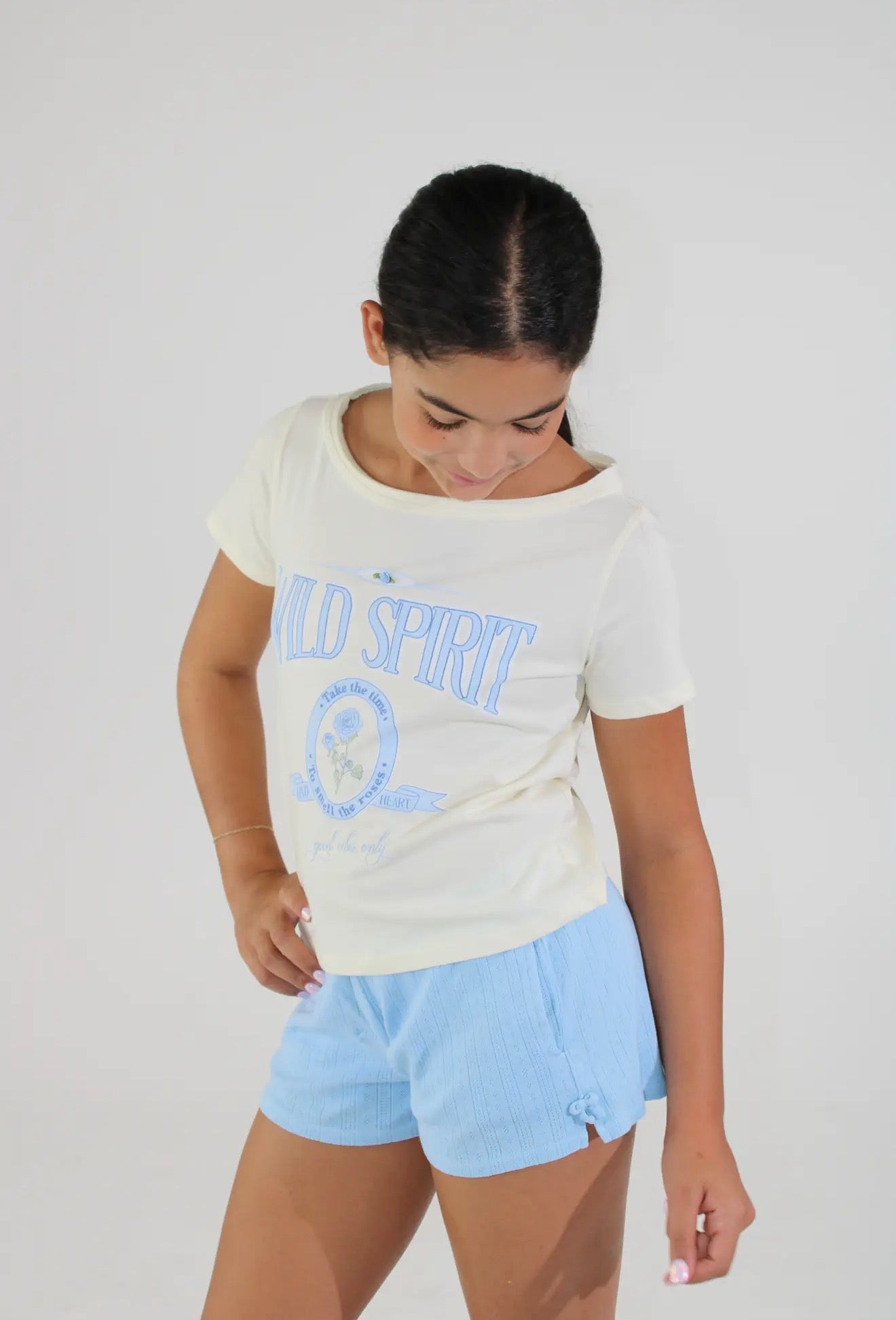 wild spirit raw edge tee