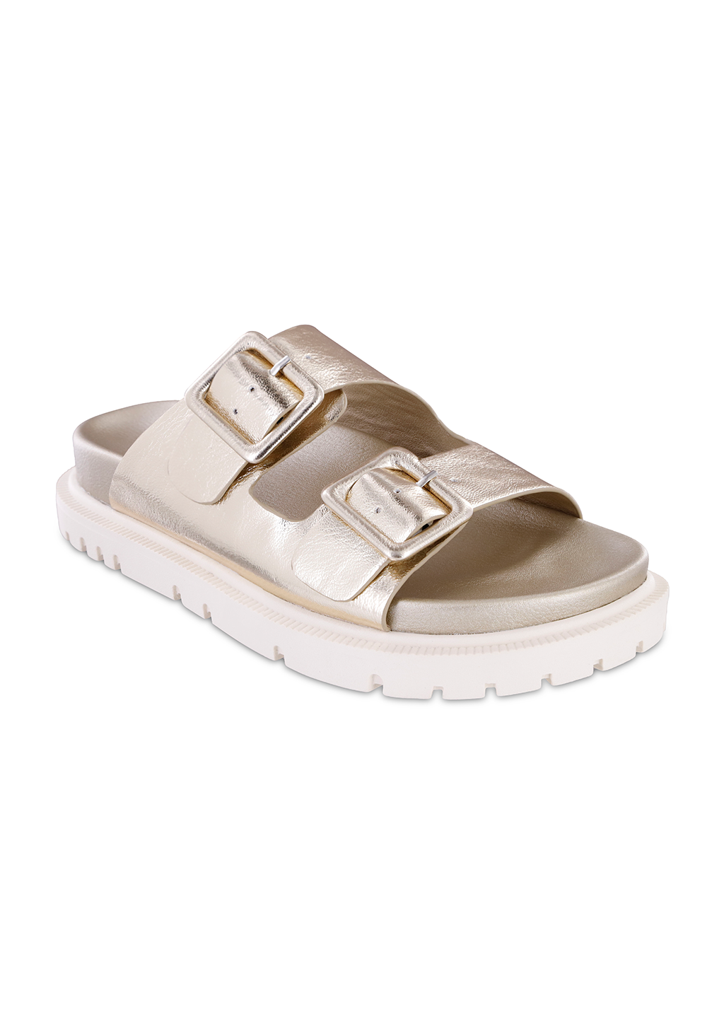 Gen Gold Slide On Sandal