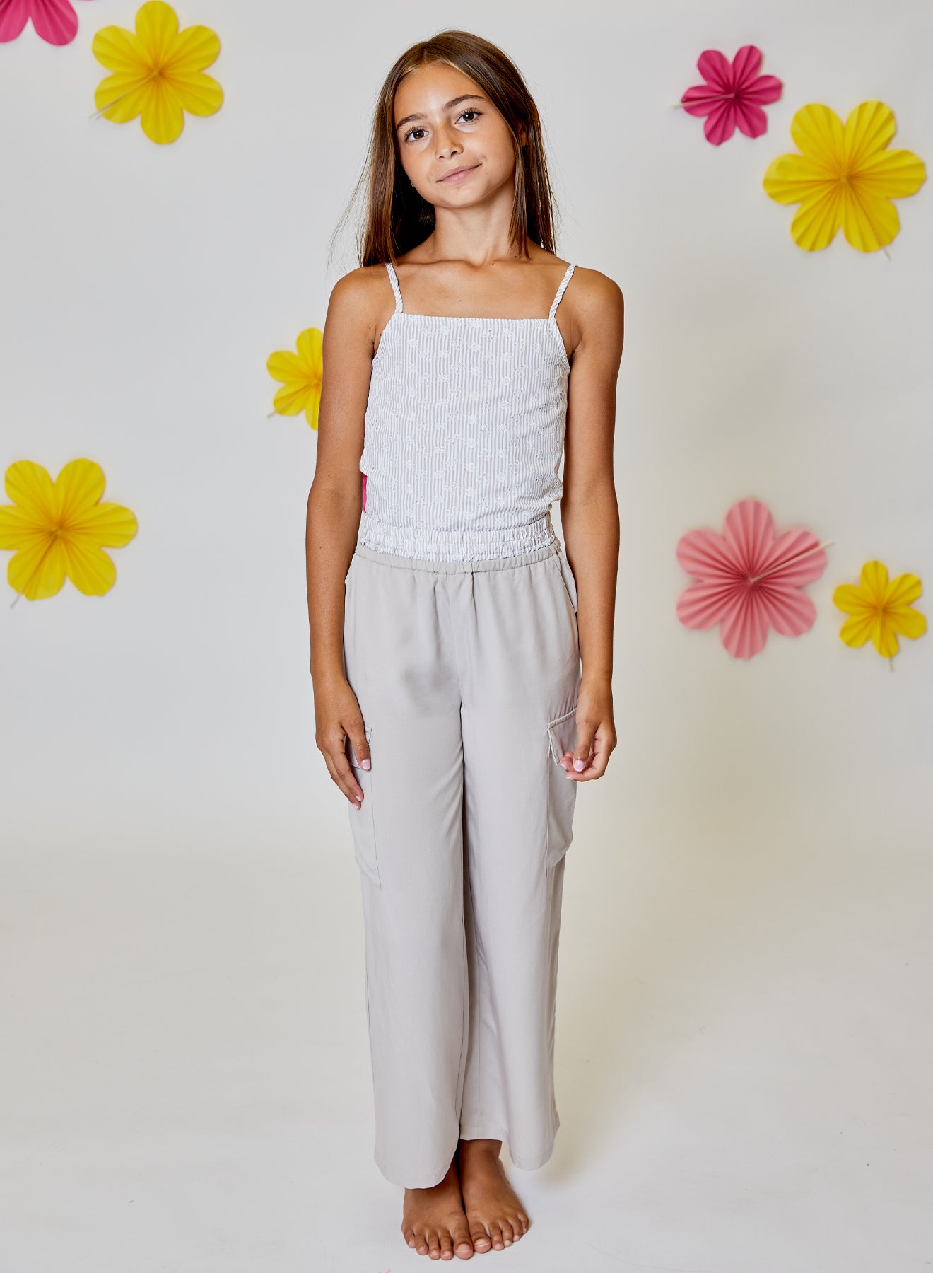Beige Cargo Pants