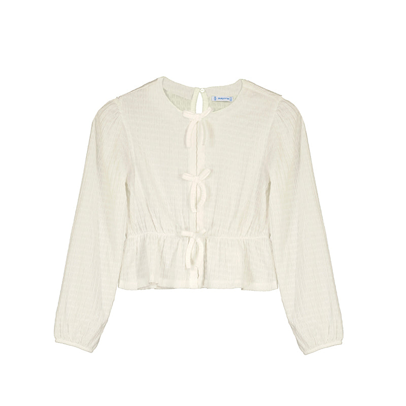 Cream Knit Top