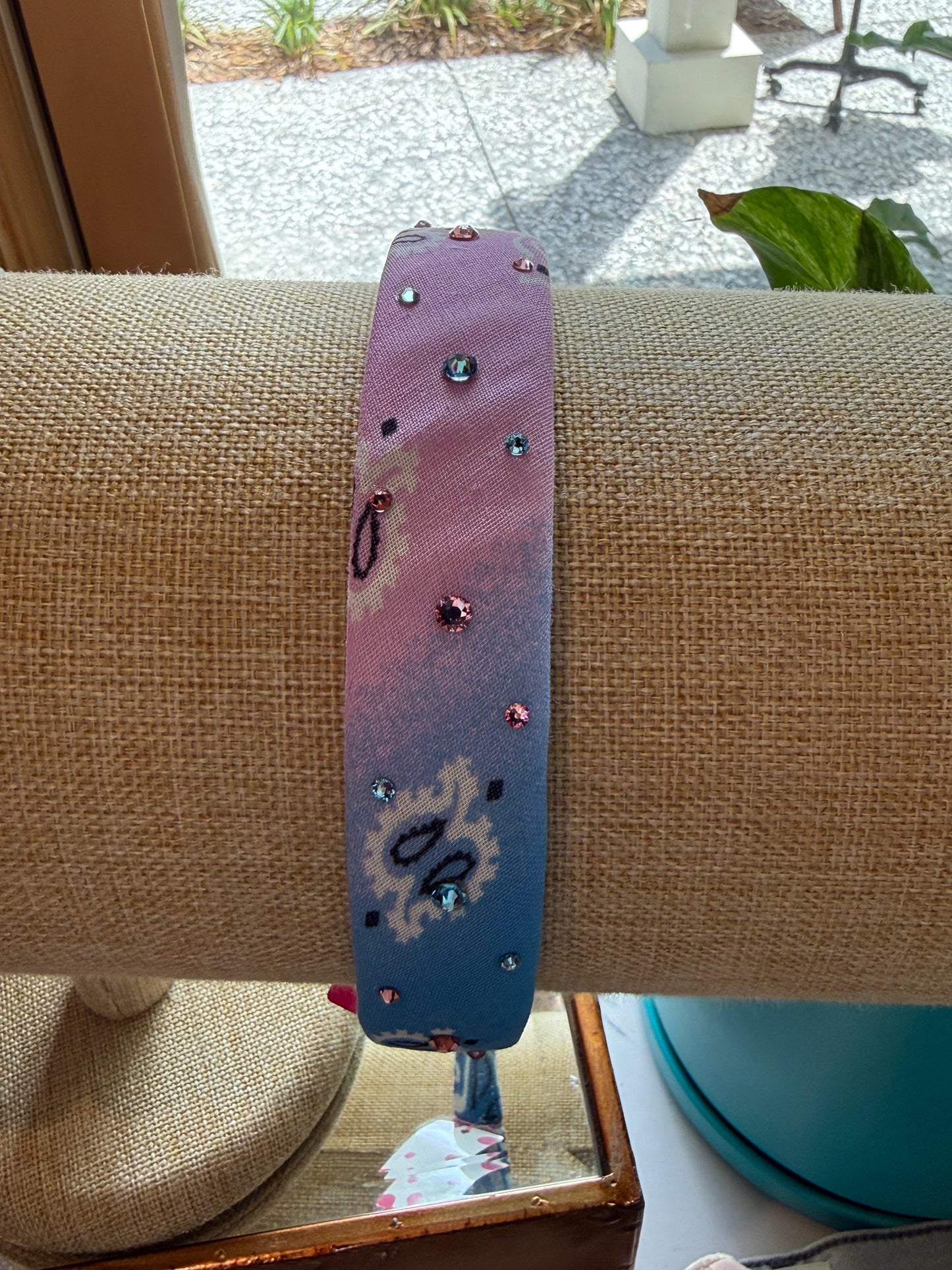 crystallized padded bandanna headband
