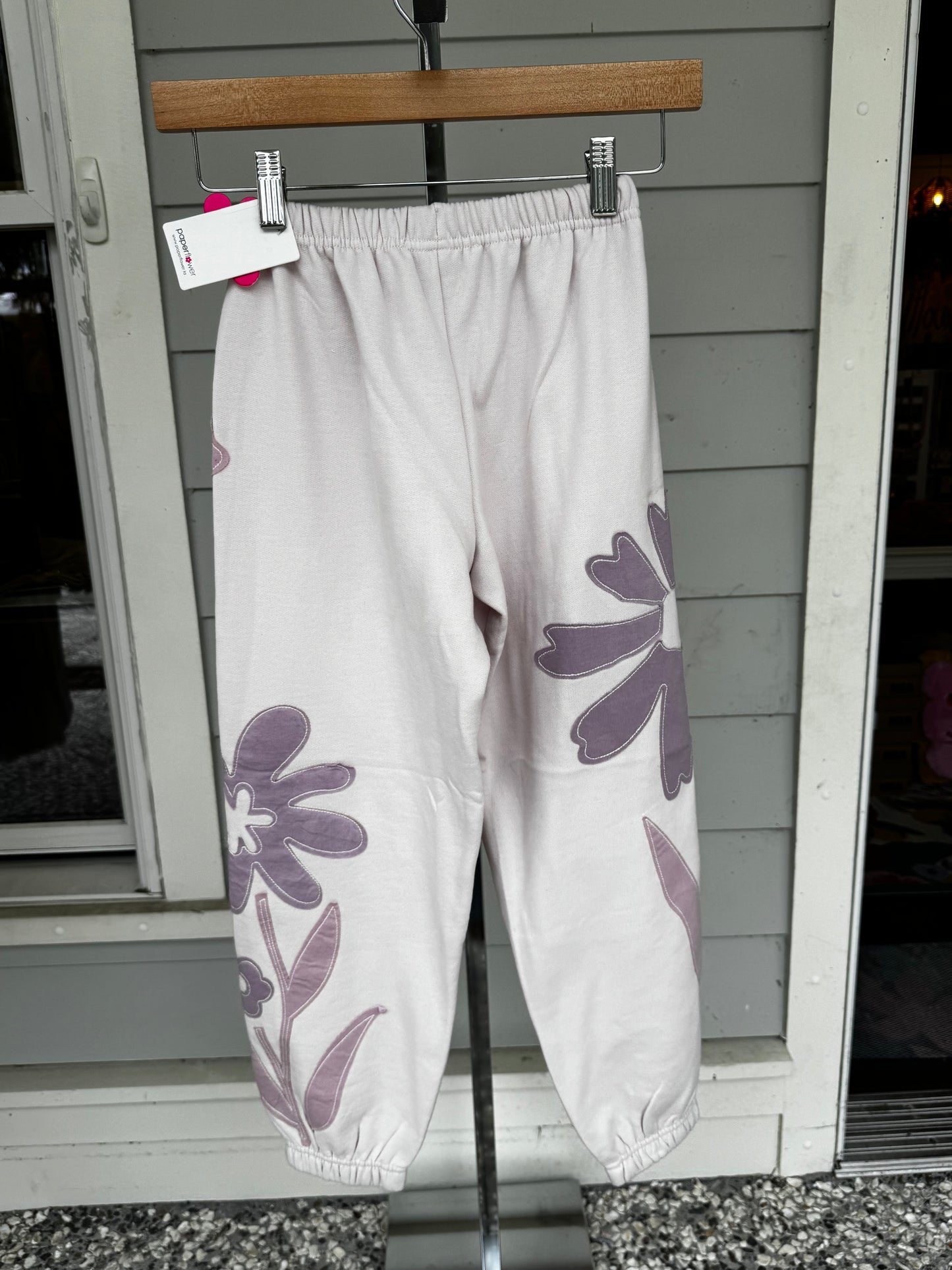 Flower Applique Jogger Pant
