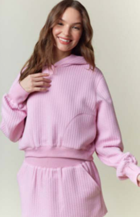 Candy Pink Cropped Pullover