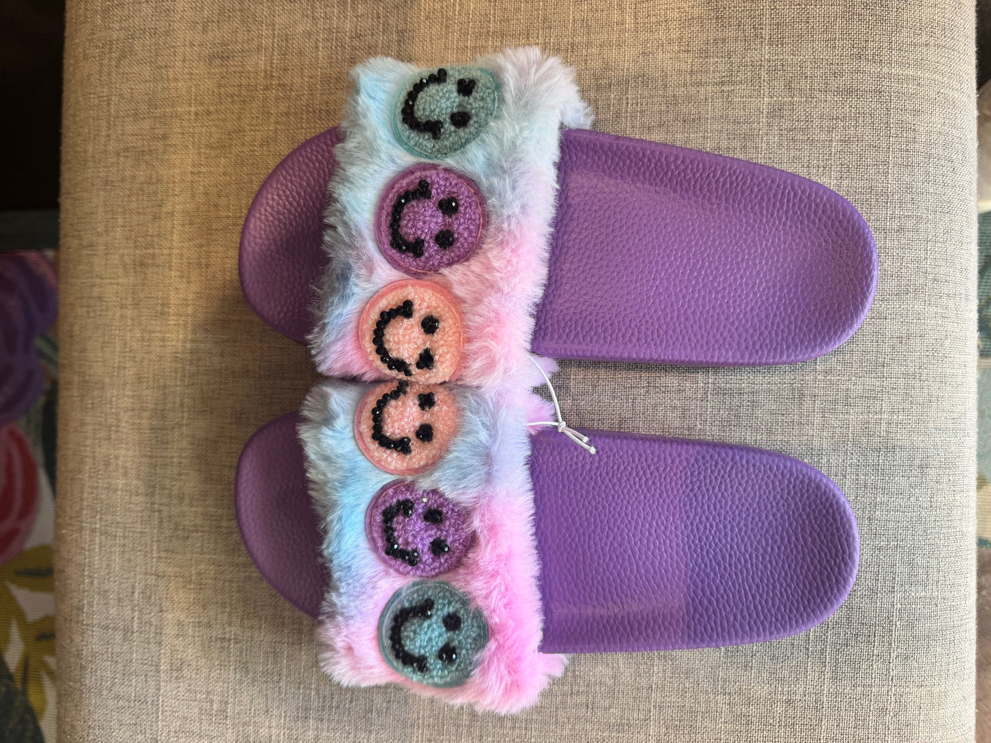 Bari Lynn Patch Slippers