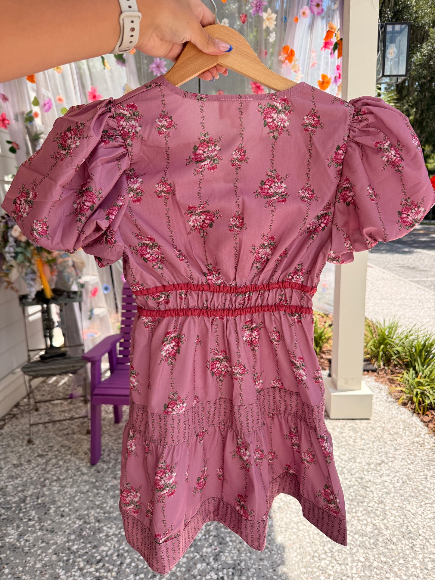 Floral Puff Sleeve Dress