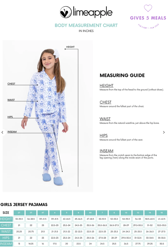 2 Pc Jersey Pajama Set