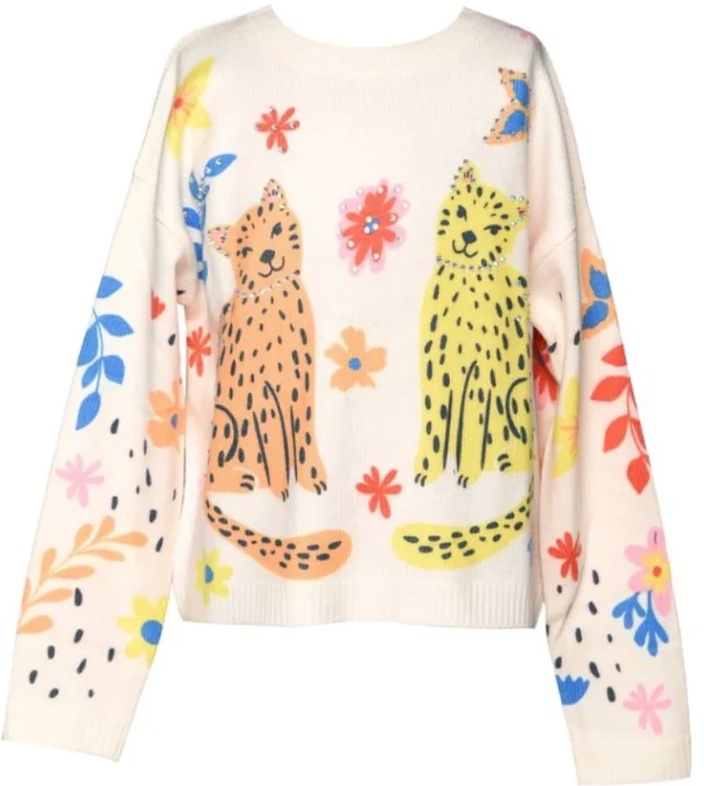 Twin Cat Knit Pullover