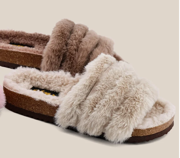 Chloe Mini Fluffy Slide