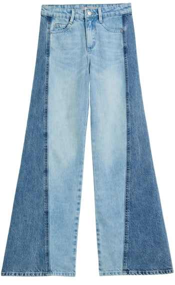 2 Tone Curve Side Panel Wide Leg