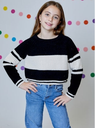 Black Combo Sweater
