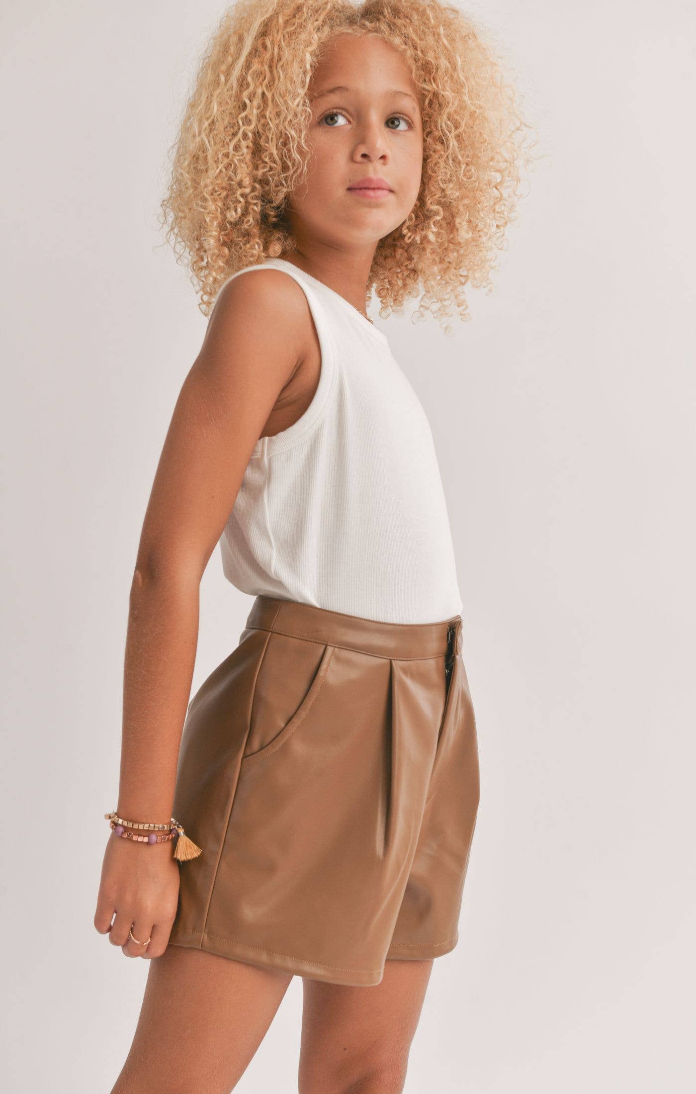 White Marshmallow Racerback Crop Tank