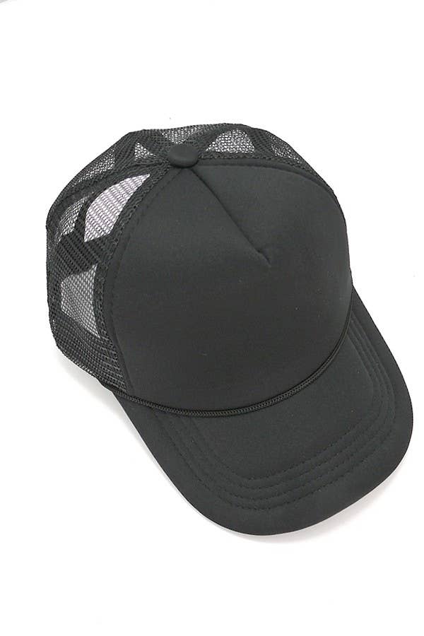 TRUCKER HAT FOAM FRONT MESH BACK HAT CAP