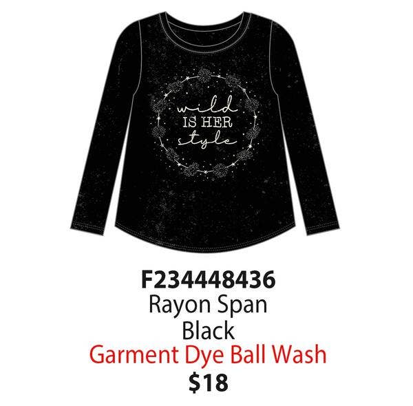 Wild Is Her Style Long Sleeve top - Tween Girls