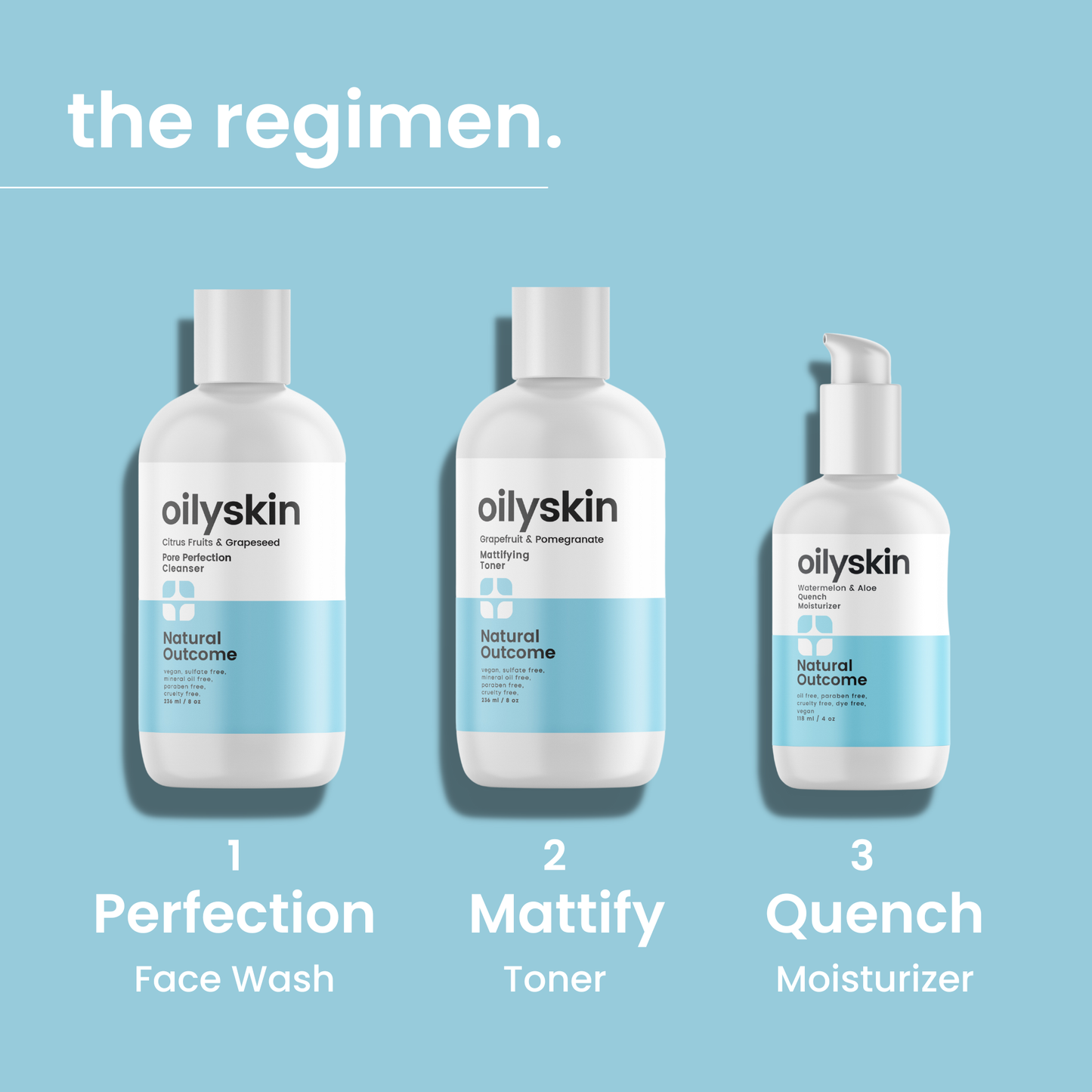 Oily Skin 3 Step Oil Control Kit