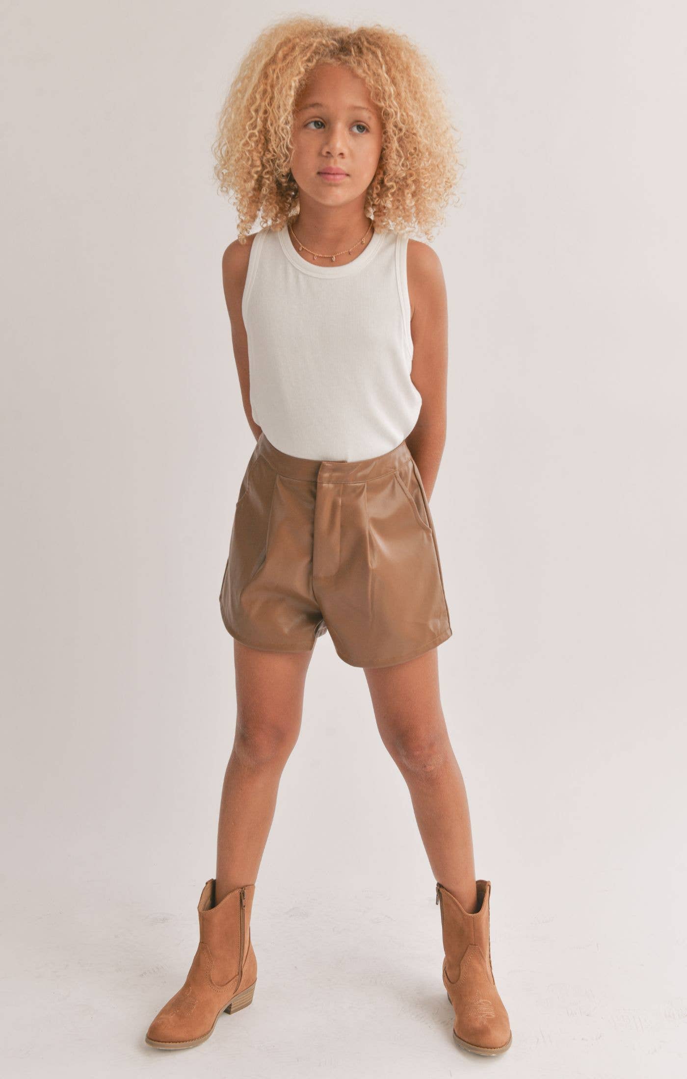 White Marshmallow Racerback Crop Tank