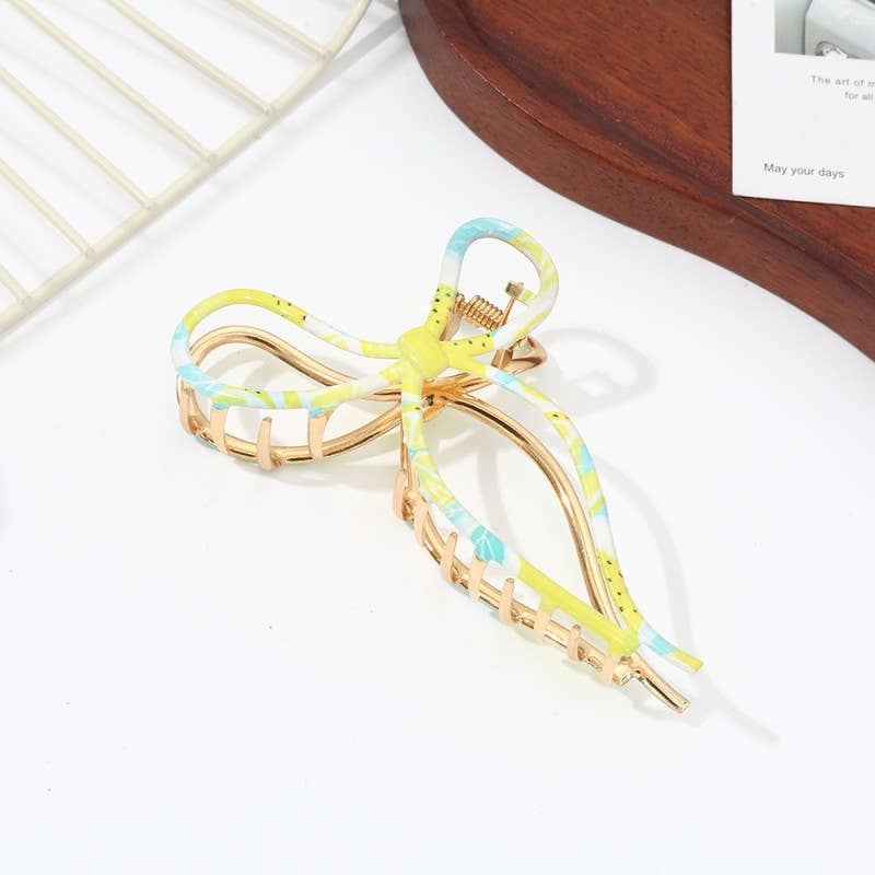 Floral Coquette Hair Claw Clips