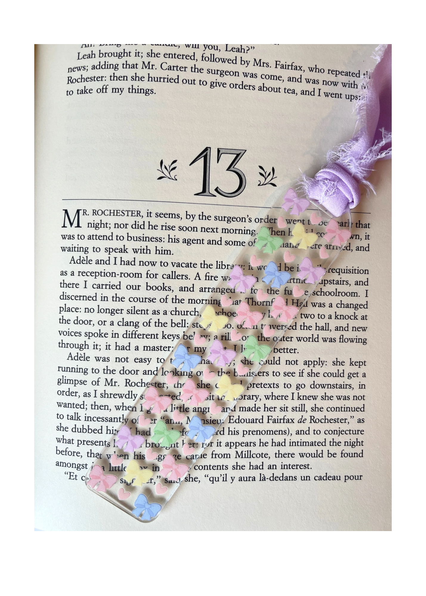 Acrylic bookmark with ribbon-summer collection