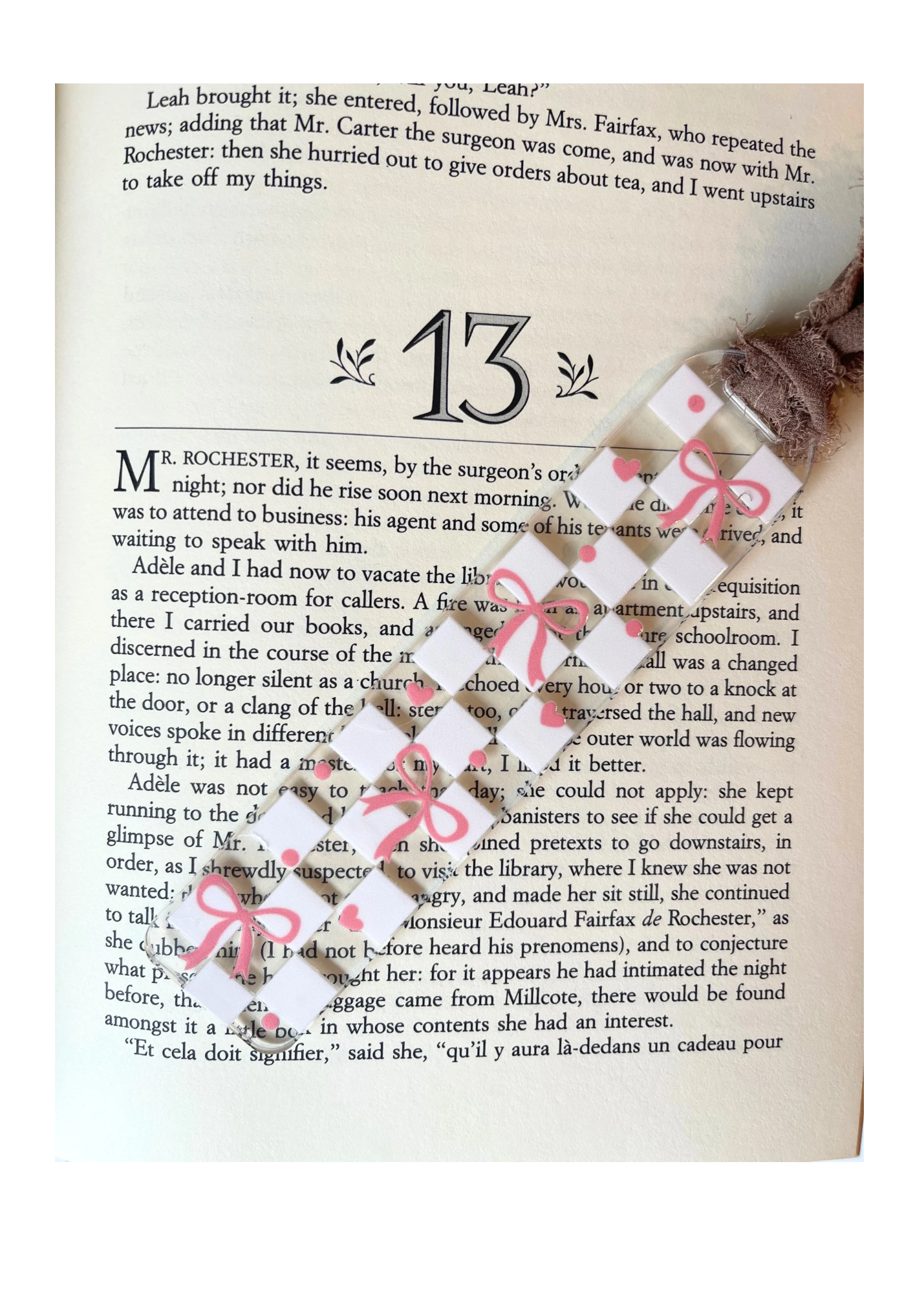 Acrylic bookmark with ribbon-summer collection