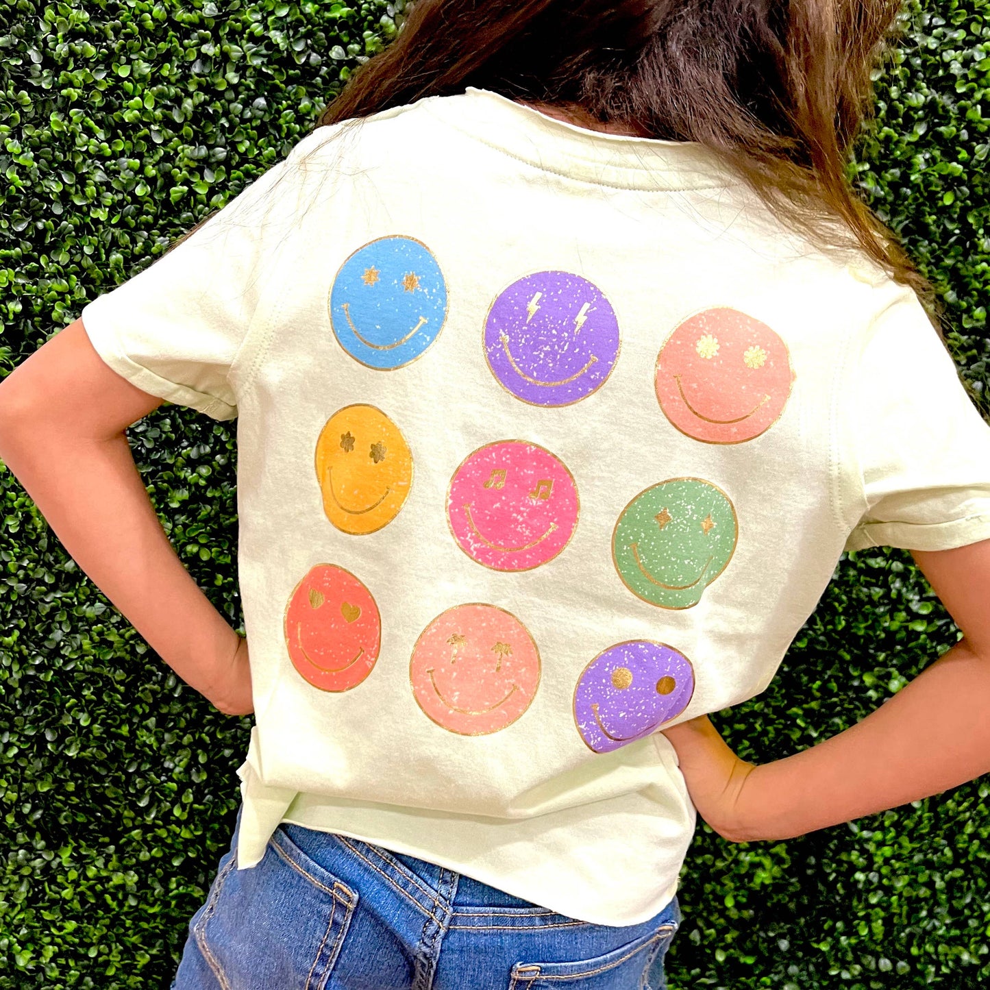 Happiness happy face tee
