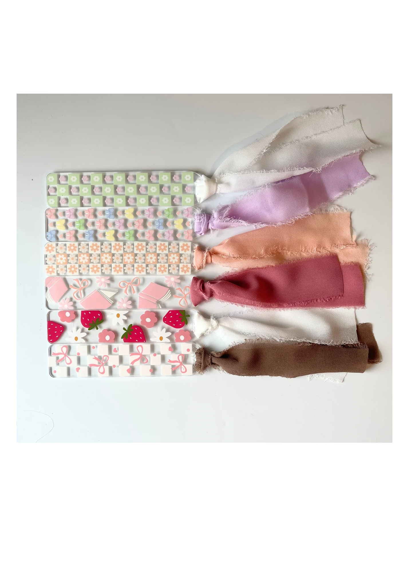Acrylic bookmark with ribbon-summer collection