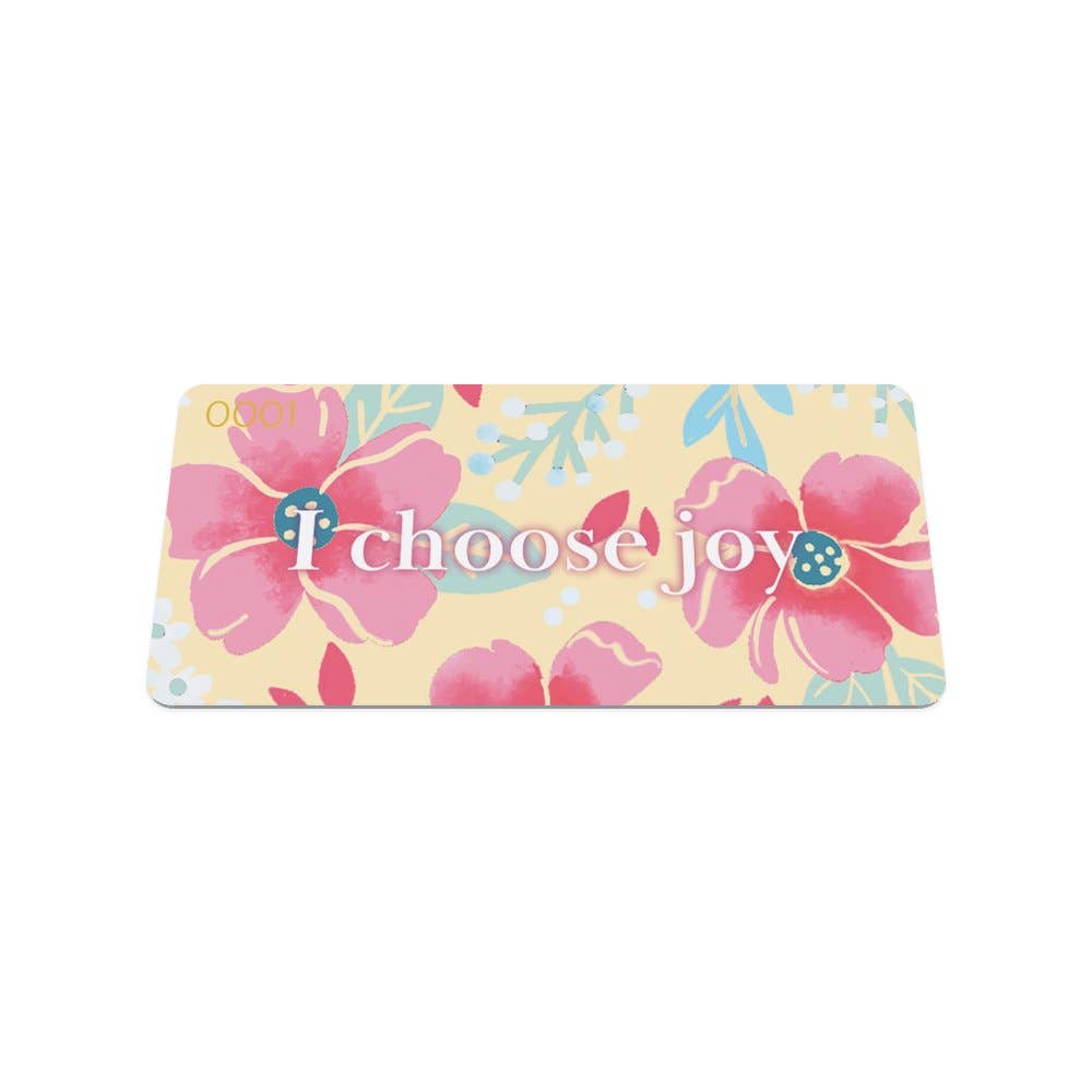 I Choose Joy - Floral Bracelet