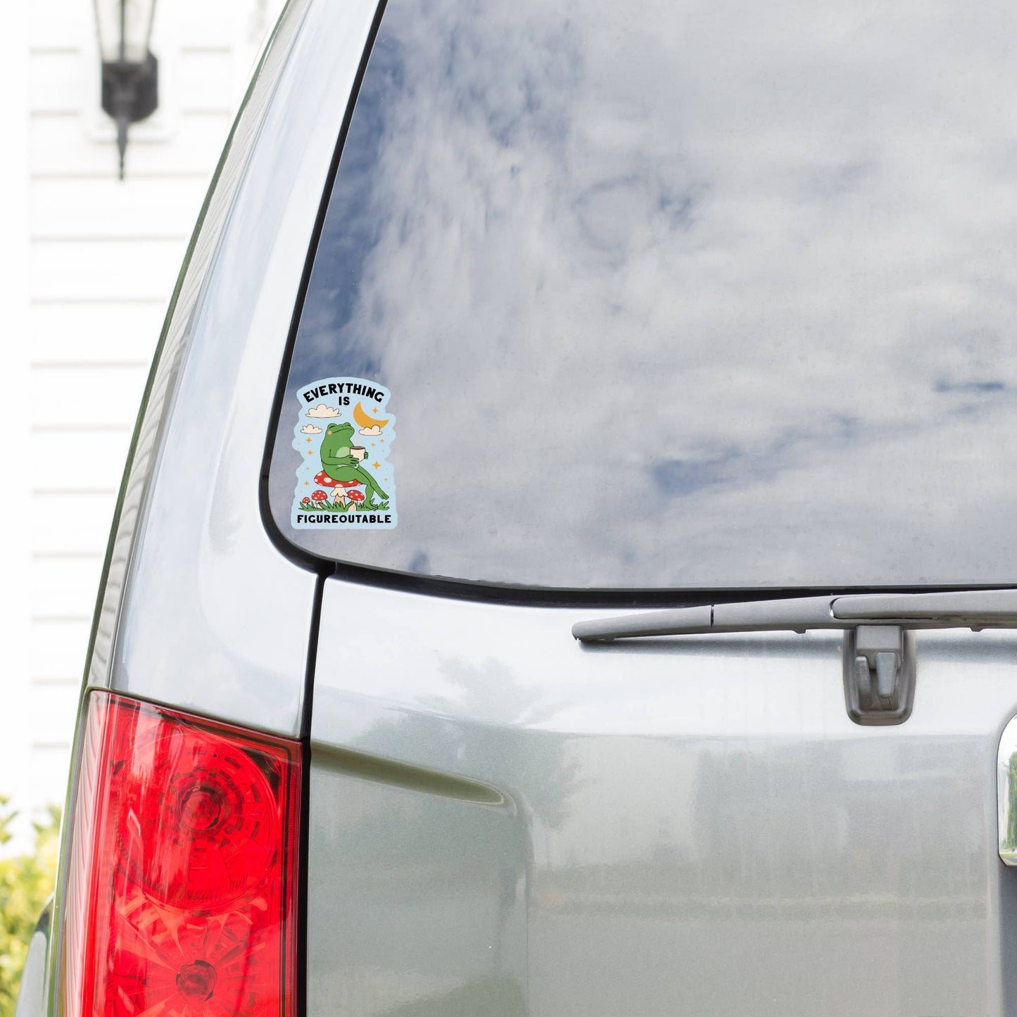 Positive Motivational Frog High Quality Vinyl Sticker