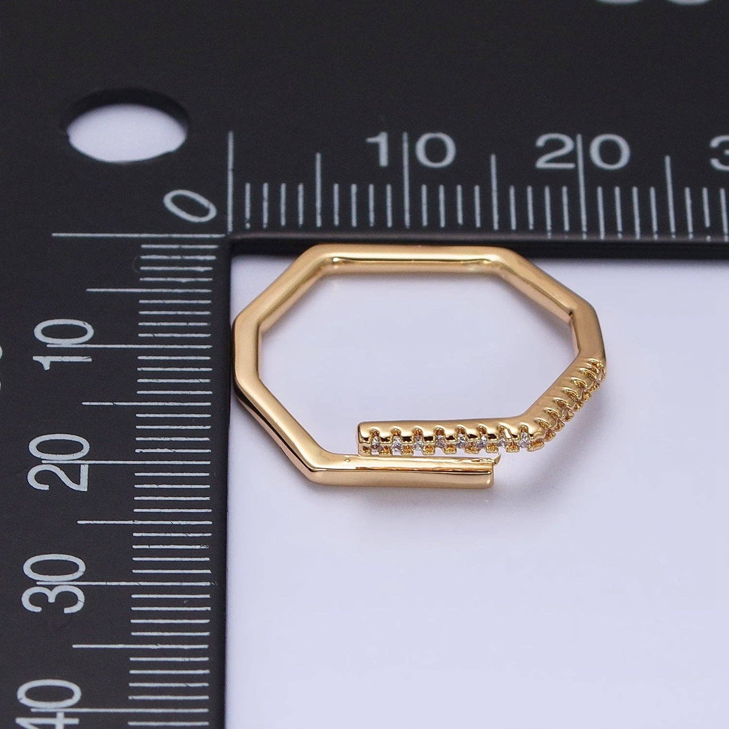 Thin Hexagon Ring