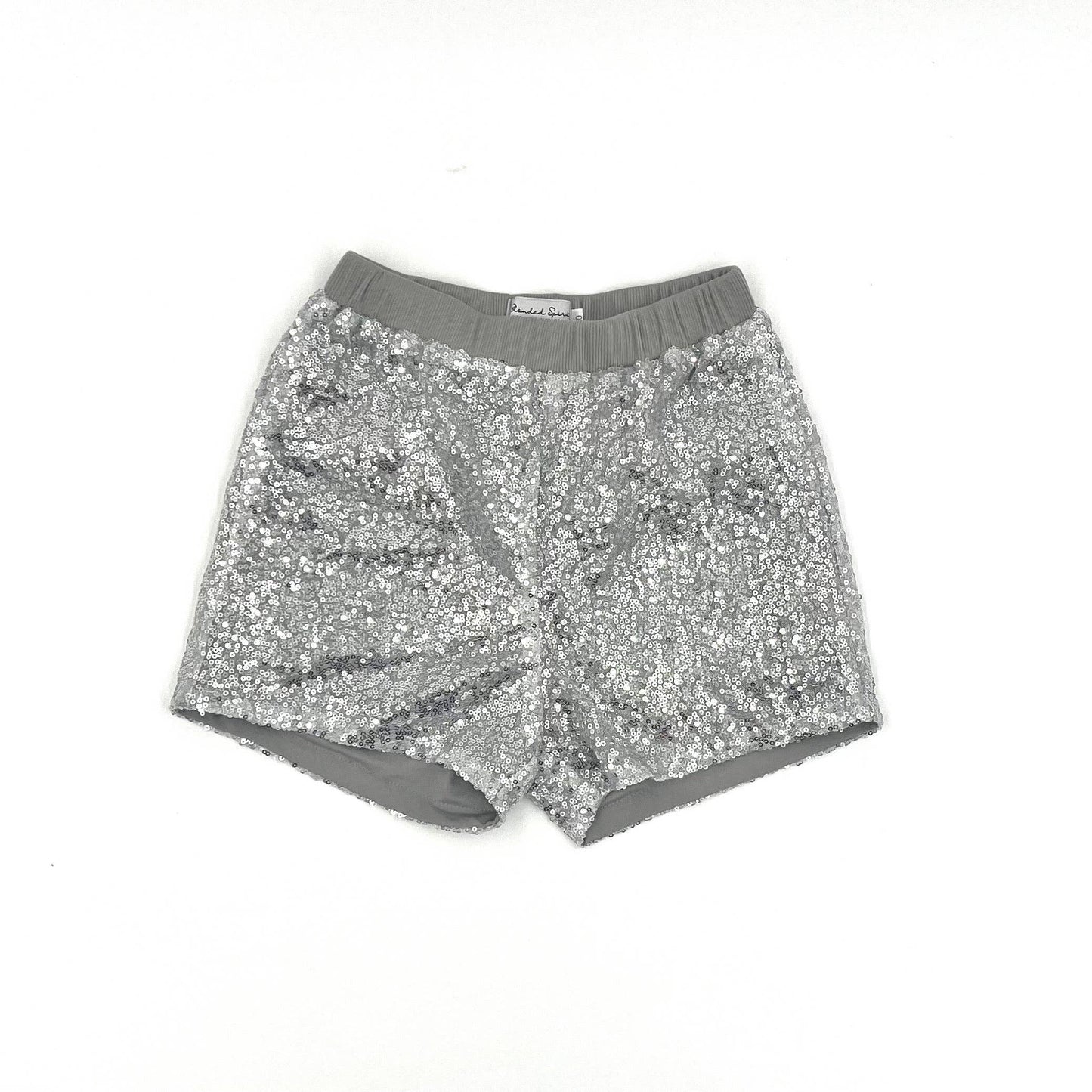 Silver Sequin Shorts
