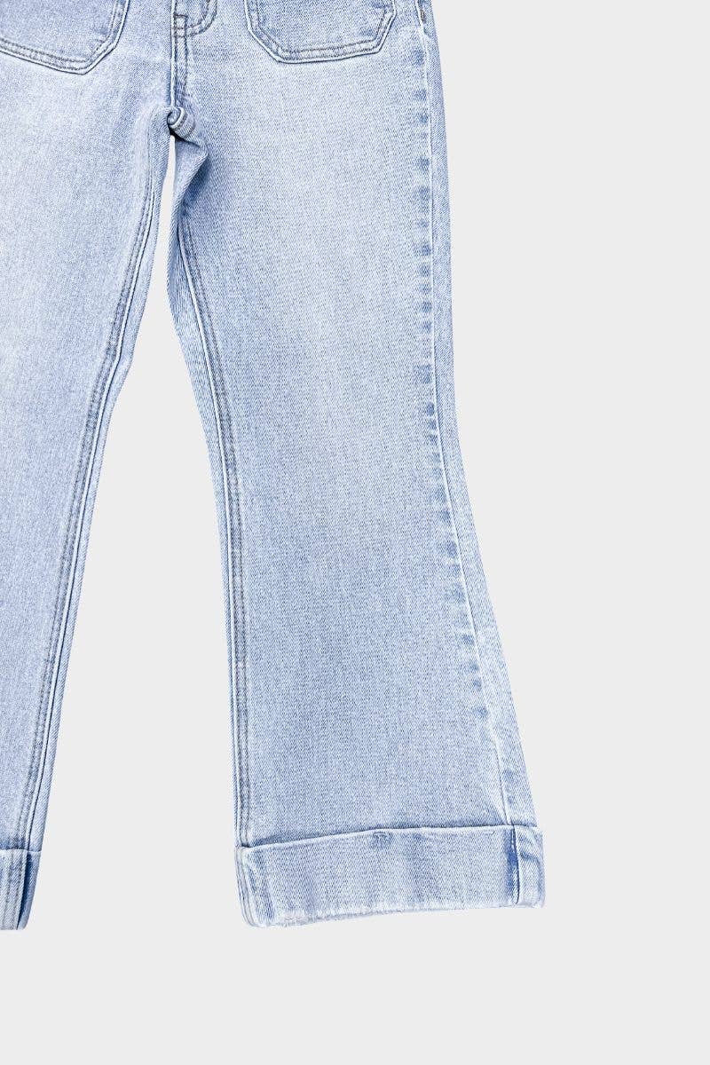 cropped flare jeans