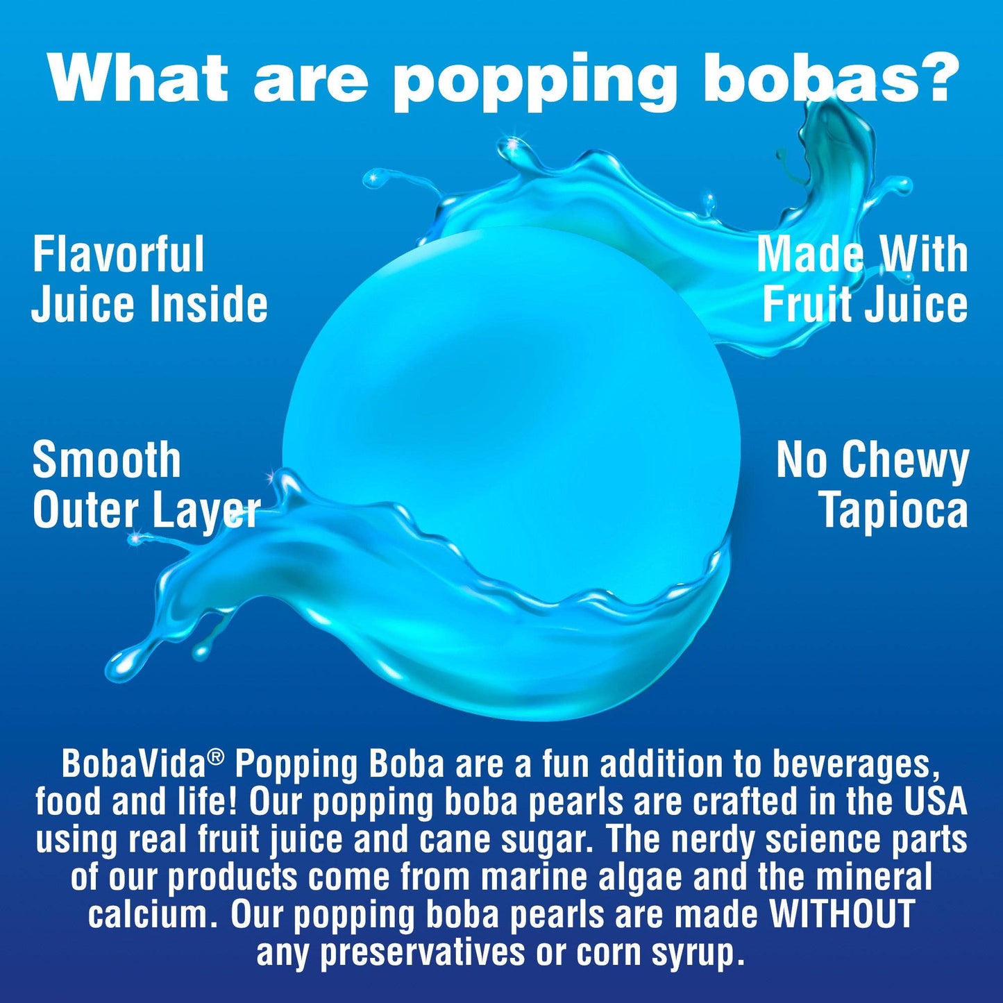 Blue Raspberry Popping Boba