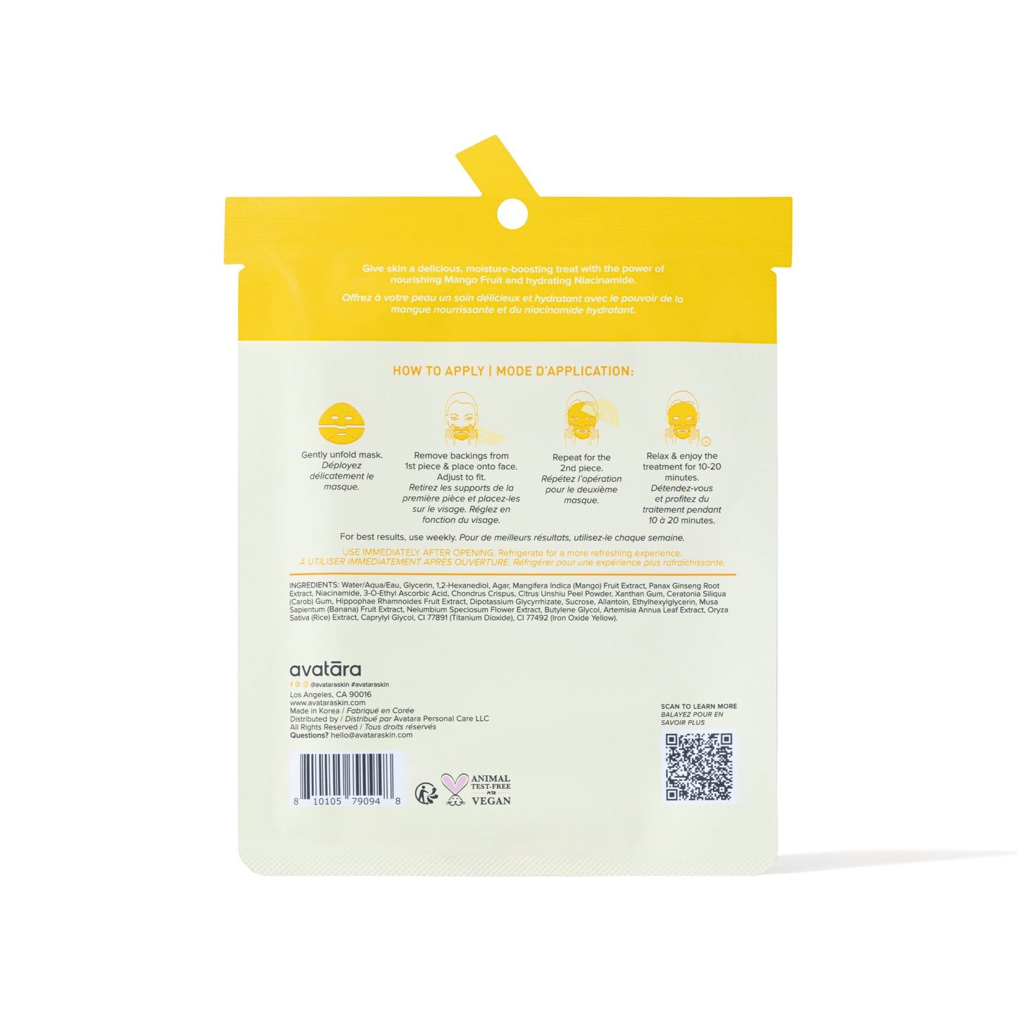 Mango Boba Nourishing Hydrogel Mask