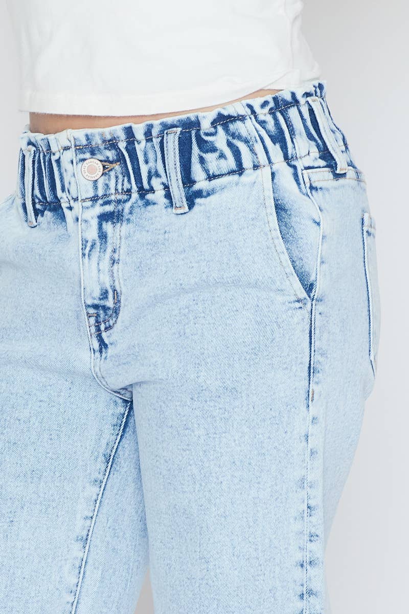 Lt Stone high rise wide leg