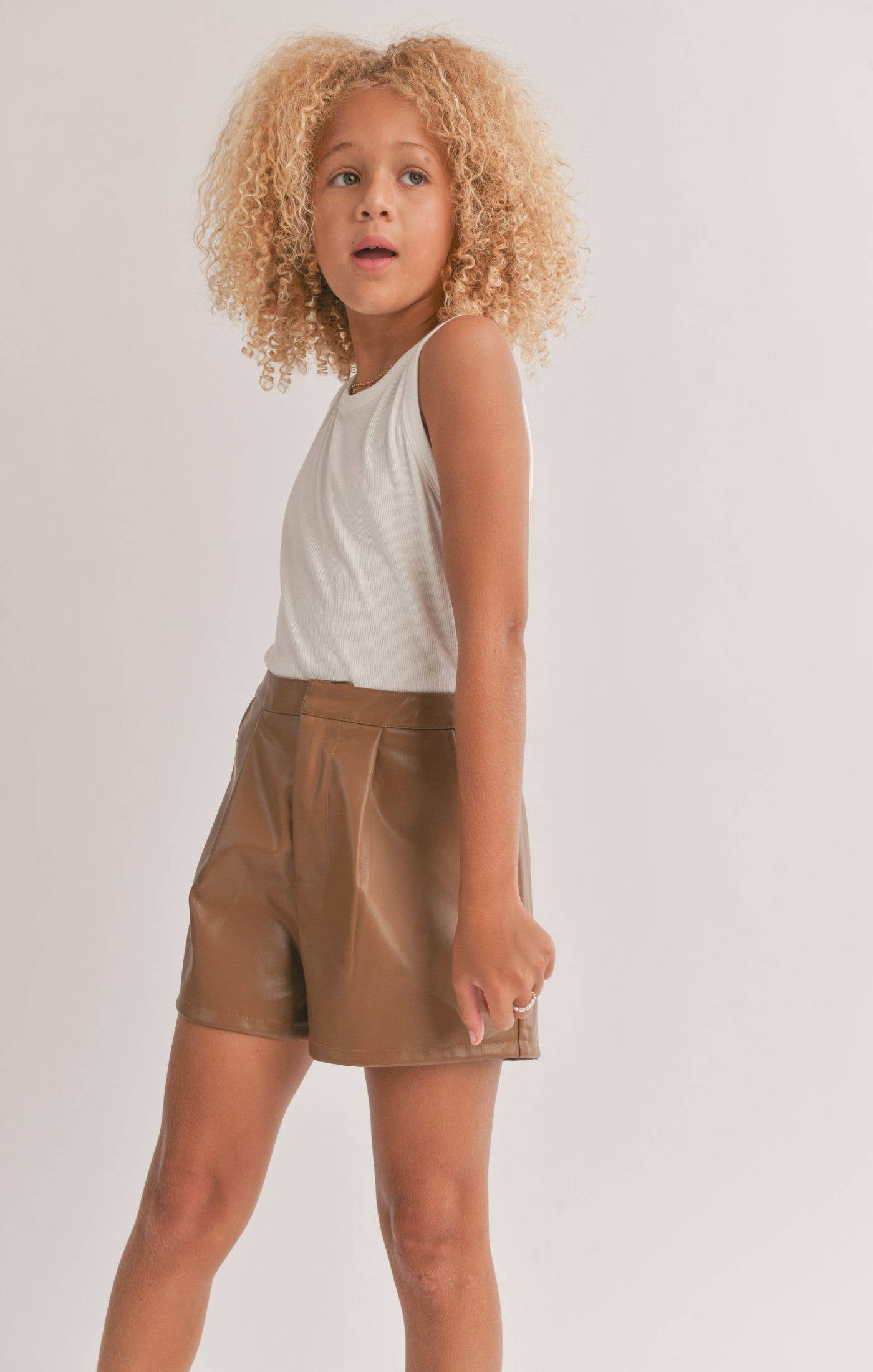 White Marshmallow Racerback Crop Tank