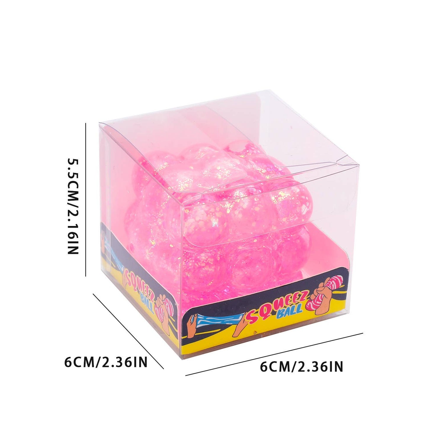 Glitter Squishy Cube
