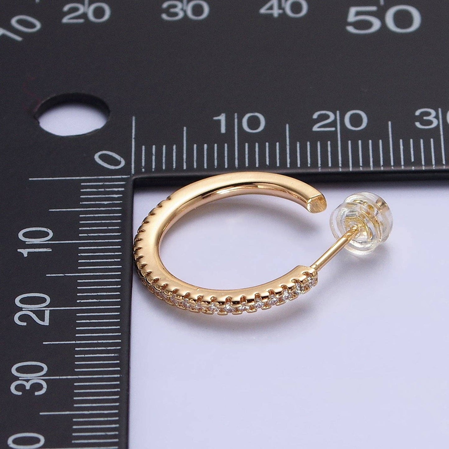 Circular Round Stud Earrings