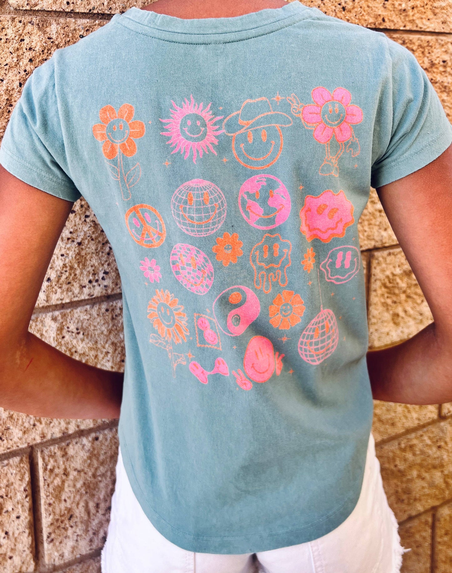 Good mood attitude happy face tee