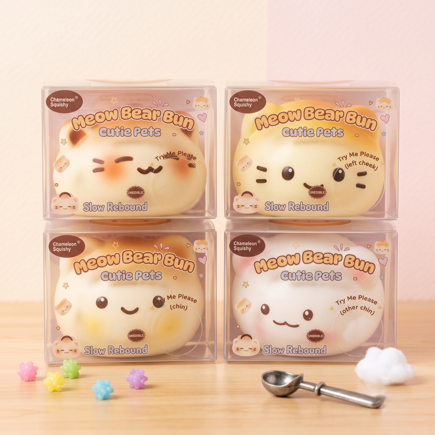 Meow Bear Bun Squishy