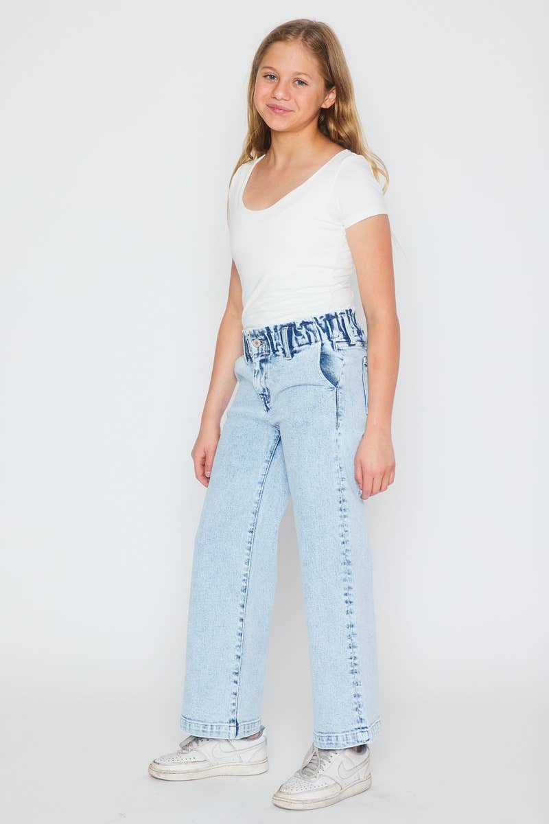 Lt Stone high rise wide leg