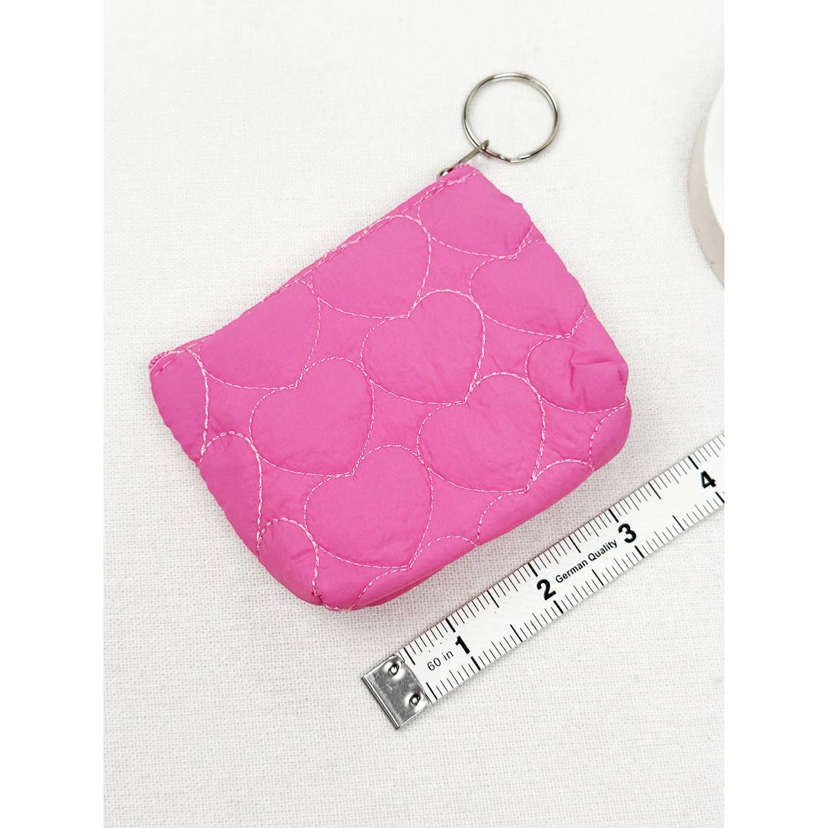 Heart Embossed Coin Purse